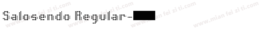 Salosendo Regular字体转换